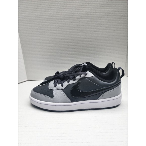 New Nike Court Borough Low 2 Boys Dunk Shoes Size 7Y Wmn\'s Black 8.5 Grey BQ5448 main image 7